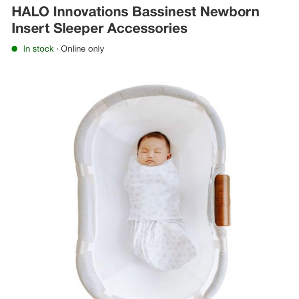 HALO Innovations Bassinest Newborn Insert Sleeper